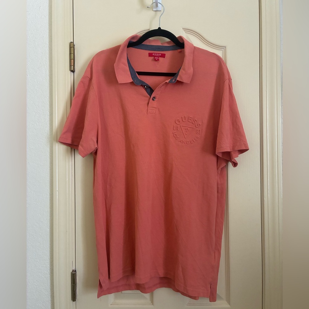 Guess Orange Polo Shirt Classic Fit